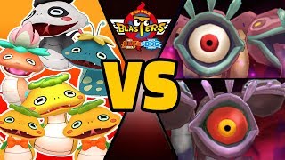 ALL NOKO vs ULTRA SLIMAMANDER amp EYEDRA in Yokai Watch Blasters [upl. by Mossberg]