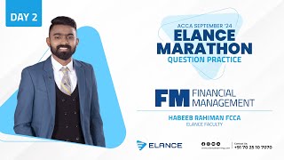 ACCA FM Revision  Question Practice  Elance Question Practice Marathon  Habeeb Rahiman FCCA [upl. by Shipley]