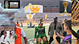 Yemi alade performing live at AFCON 2024 opening ceremony in Cote DIvoire [upl. by Aynod452]