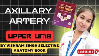 Selective anatomy Axillary Artery Vishram Singh explanation in hindi anatomy upperlimb [upl. by Enelrahs]