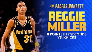 Reggie Miller Scores 8 Points in 9 Seconds to Beat Knicks May 7 1995  Indiana Pacers [upl. by Warring87]