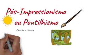 História da Arte Pós Impressionismo Pontilhismo [upl. by Imoyaba]