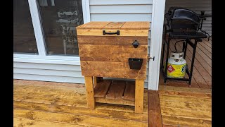 Building a deck cooler out of scrap wood [upl. by Jill]