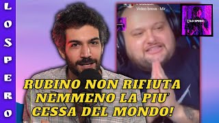 IL CERBERO NON CREDE A RUBINO CHE DICE DI ESSERSI STUFATO DELLA FIA DURANTE LA SUA LIVE SU TWITCH [upl. by Euqinue]