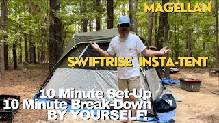 MAGELLAN SWIFTRISE INSTANT TENT Full Setup and Breakdown [upl. by Akiwak]