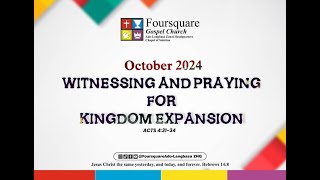 SUNDAY SERVICE  WITNESSING AND PRAYING FOR KINGDOM EXPANSION  27 OCTOBER 2024 [upl. by Neros]