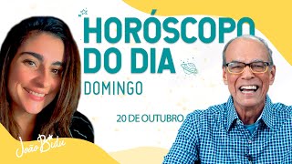 Horóscopo do Dia 20 de Outubro de 2024  Domingo  POR JOÃO BIDU e VIVI PETTERSEN [upl. by Nylireg149]