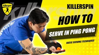 How to Serve in Ping Pong  Killerspin Table Tennis Lessons [upl. by Barbara-Anne]