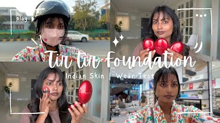 TirTir Cushion Foundation On Brown Skin  Wear Test for 7 Hrs  34N Pecan [upl. by Eedia]