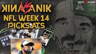 🏈 ANIK vs ANIK NFL WEEK 14 PICKS ATS  NFL AWARD PROP BETS  JON ANIK vs JASON ANIK [upl. by Hoi]