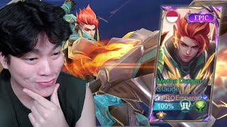 Review Skin Epic Revamp Claude Tangannya Ada Knalpot  Mobile Legends [upl. by Bryner256]