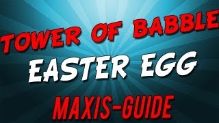 Easter Egg BO2 Zombie Tranzit Full Maxis Tower of Babble GUIDE [upl. by Norrab]