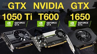 Geforce GTX 1050 Ti vs T600 vs GTX 1650 Gaming Test  1080p in 5 Games [upl. by Judas]