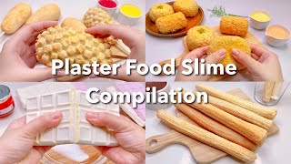 【ASMR】🥨石膏クレイクラッキングまとめ🥠【音フェチ】Plaster Food Slime Compilation [upl. by Thorrlow24]