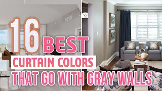 What Color Curtains Go With Gray Walls  Best 16 Colors [upl. by Eegnat]