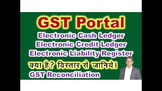 What is Electronic Cash Ledger in GST  Electronic Credit Ledger  Electronic Liability Register [upl. by Ewolram]