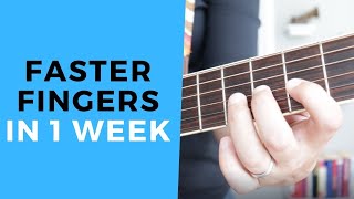 Get FASTER Fingers and FASTER Chords In 1 Week With THIS Guitar Finger Exercise [upl. by Htebazileyram]