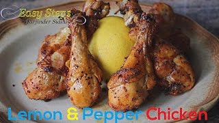 FAST RECIPE How To Cook Oven Roasted Lemon amp Pepper Chicken Drumsticks  Juicy Tender Chicken [upl. by Nniw483]