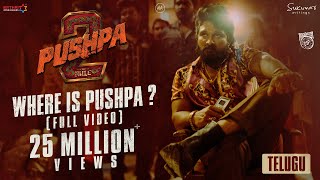 Where is Pushpa  Pushpa 2  The Rule 🔥  Telugu  Allu Arjun  Sukumar  Rashmika  Fahadh Faasil [upl. by Halie385]