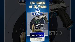 Accuracy Test Magtech 9mm 115g Ammo with the Atlas Artemis [upl. by Enailuj151]