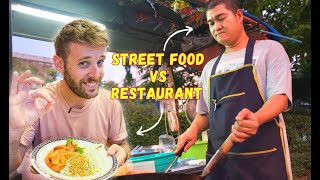 Street Food VS Restaurant I Pad Thaï I Lequel est Meilleur Bangkok Thaïlande [upl. by Terena]