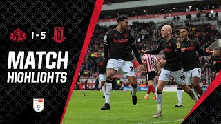 FiveStar Potters Tame Black Cats 🤩  Sunderland 15 Stoke City  Highlights [upl. by Nahsab]