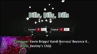 Bills Bills Bills  Destinys Child Karaoke Version [upl. by Sean]