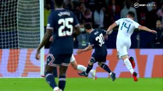 LIONEL MESSI FIRST GOAL FOR PSG VS MANCHESTER CITY l ENGLISH COMMENTARY [upl. by Ennaed]