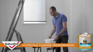 How to  Voorstrijk Zuigende Ondergronden  Alabastine [upl. by Pappas361]