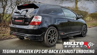 Product Unboxing Tegiwa X Milltek Sport Catback Exhaust System For Honda Civic Type R EP3 [upl. by Alrats]