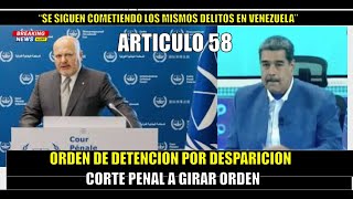 ORDEN DE DETENCION A MADURO POR DESAPARICION FORZADA [upl. by Anytsirk920]