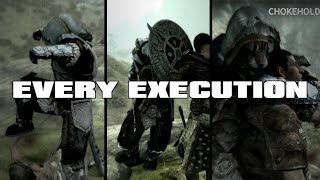 EVERY EXECUTION FINISHER  SKYRIM  SPECIAL EDITION [upl. by Almund]