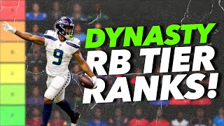 Dynasty RB Rankings with TIERS  20222023 Dynasty Football UPDATE [upl. by Uhayile]