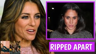 YOU MUST BE MAD TO ASK THAT Elizabeth Hurley Ripped Meg Apart At Glitzy New Christmas Advert [upl. by Ledeen]