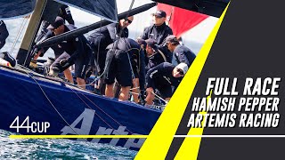 FULL RACE  Hamish Pepper tactician Artemis Racing [upl. by Llenrag896]