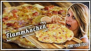 Flammkuchen selbst machen  so knusprig amp lecker  Felicitas Then  Pimp Your Food [upl. by Marola]