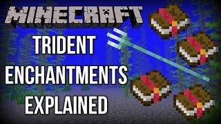 Minecraft 113  ALL Trident Enchantments EXPLAINED Update Aquatic [upl. by Foushee845]