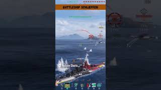 battleship Schlieffen 1vs2 worldofwarships [upl. by Kosiur]