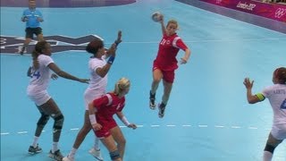 Womens Handball Group B Match  Norway v France  London 2012 Olympics [upl. by Airuam]