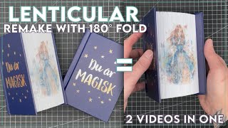 Lenticular Fore Edge Book Art  Photo Strip Book  180° Fold [upl. by Nivart]