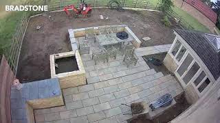 Bradstone Before amp After Time Lapse Porcelain Paving Stones  Case Study  Bradstone [upl. by Donahoe]