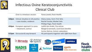 Infectious Ovine Keratoconjunctivitis Clinical Club at SVS Online Conference in May 2023 [upl. by Rehpotsihc]