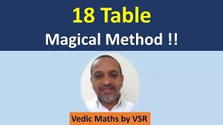 18 Multiplication Table Vedic Maths Method Looks like Magic [upl. by Ocirred903]