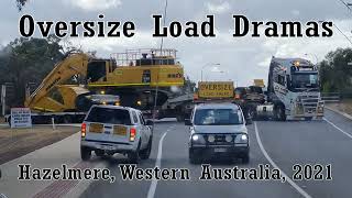 Oversize Load Dramas  Hazelmere Western Australia  2021 [upl. by Kirkpatrick710]