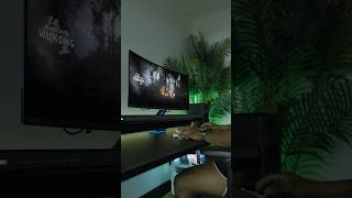 A gaming setup with a 34” QDOLED ultrawide amp an RGB desk arm [upl. by Enomaj131]