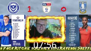 this is my reaction to windass goal for sheff wed vs Portsmouth in the efl championship [upl. by Macguiness]