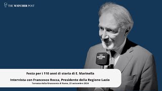 110 anni Marinella Francesco Rocca quotPrioritario internazionalizzare le imprese del made in Italyquot [upl. by Nared964]