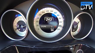 2014 Mercedes E400 333hp AMG Line  0251 kmh acceleration 1080p [upl. by Wolfy]