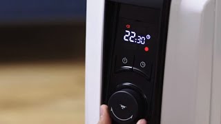 Dragon 4 Pro oilfilled radiator  Timer operation mode [upl. by Wolfie677]