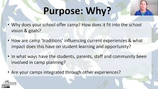 RSC Webinar 1 The what why and how of revisioning your school camps [upl. by Aniala]